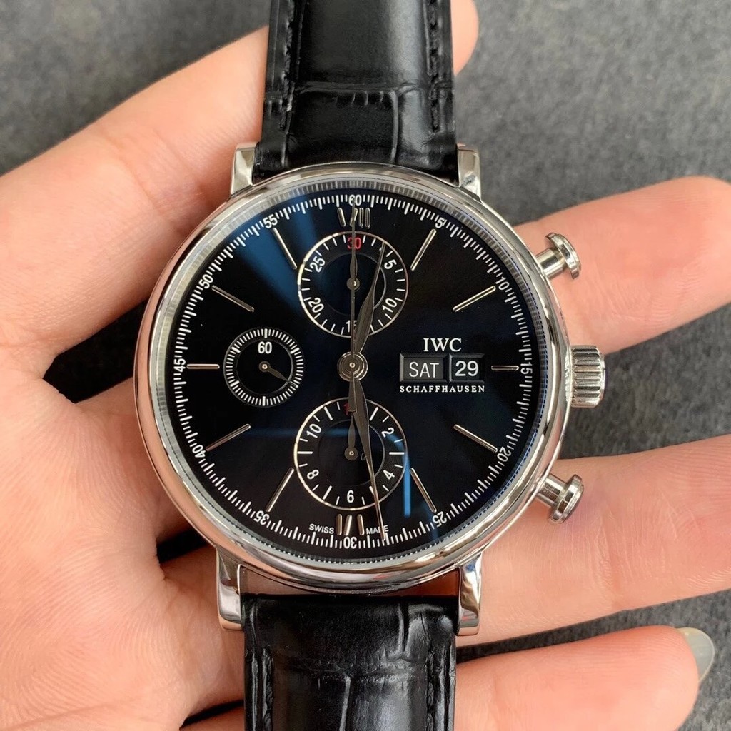 1: 1 คุณภาพสูงมาตรฐานต้นฉบับจริง Shot ZF นาฬิกา iwc iwc Botao Fino Timer Series IW391001เครื่องจักรอ