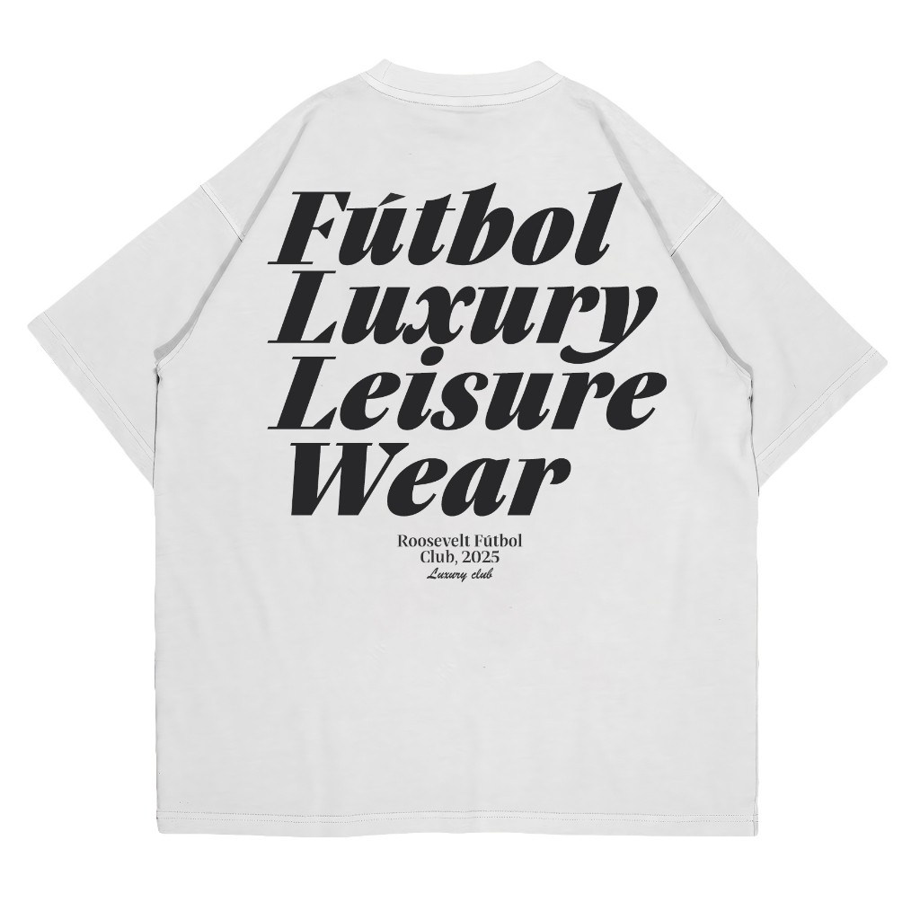 RSVLT Futbol Luxury Leisure Wear เสื้อยืดผู้ชายฟุตบอลลําลองหวี 24s Oversize