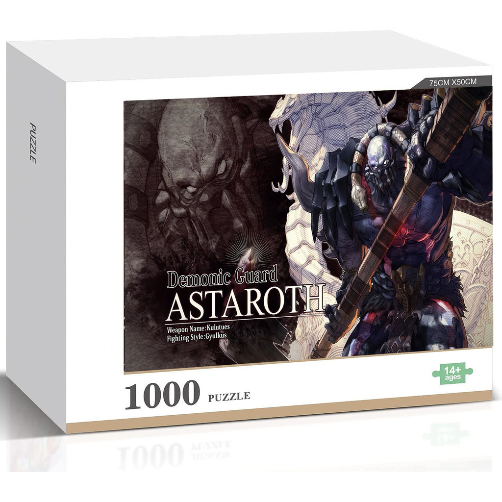 Soulcalibur VI Astaroth 1000 ชิ้นจิ๊กซอว์ไม้สีสันสดใสสําหรับเด็กอะนิเมะของเล่นเกมทางปัญญาบรรเทาความเ