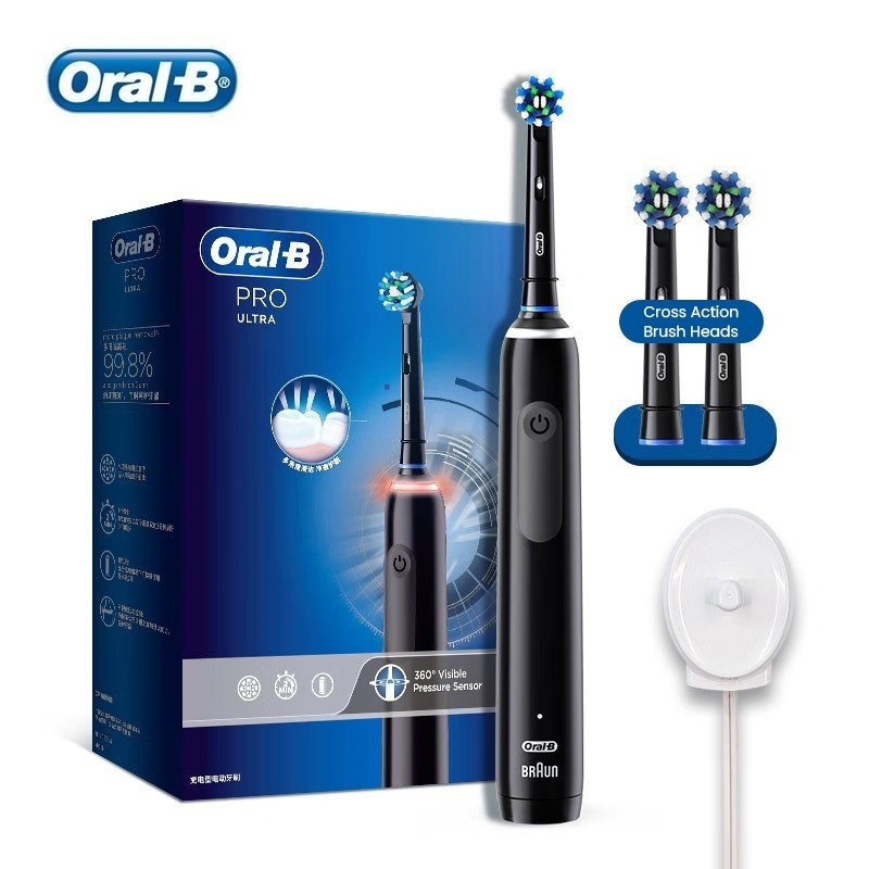 แปรงสีฟันไฟฟ้า Oral B Pro Ultra Pro 4 เซ็นเซอร์ความดัน 48800 จังหวะ/n 2 n จับเวลา 30s Render 4 โหมด 