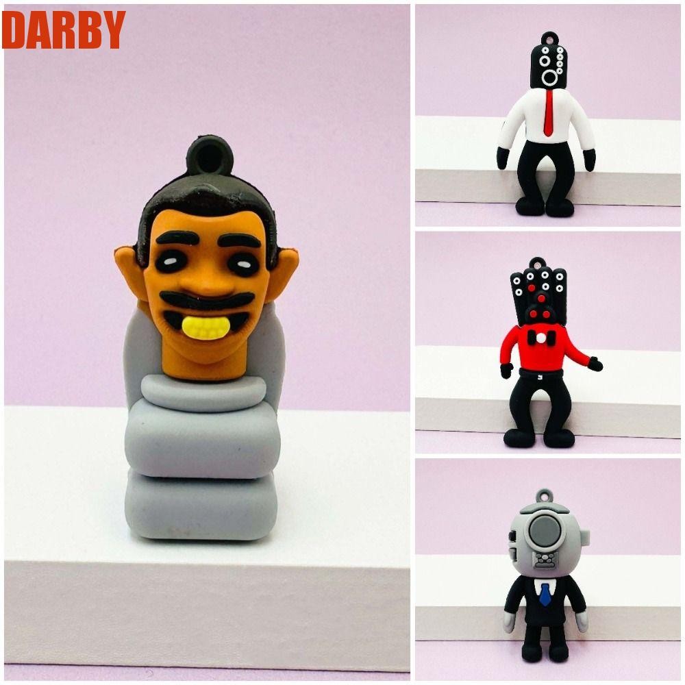 DARBY อะนิเมะห้องน้ํา Man พวงกุญแจ, Skibidi ห้องน้ําทีวี Man Camara Man Skibidi Bop พวงกุญแจ, กระเป๋