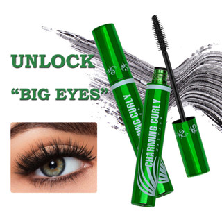 แท้(สีดำ)มาสคาร่าเขียว ขนตางอน ขนตายาวกันน้ำติดท อายไลเนอร์เ…
