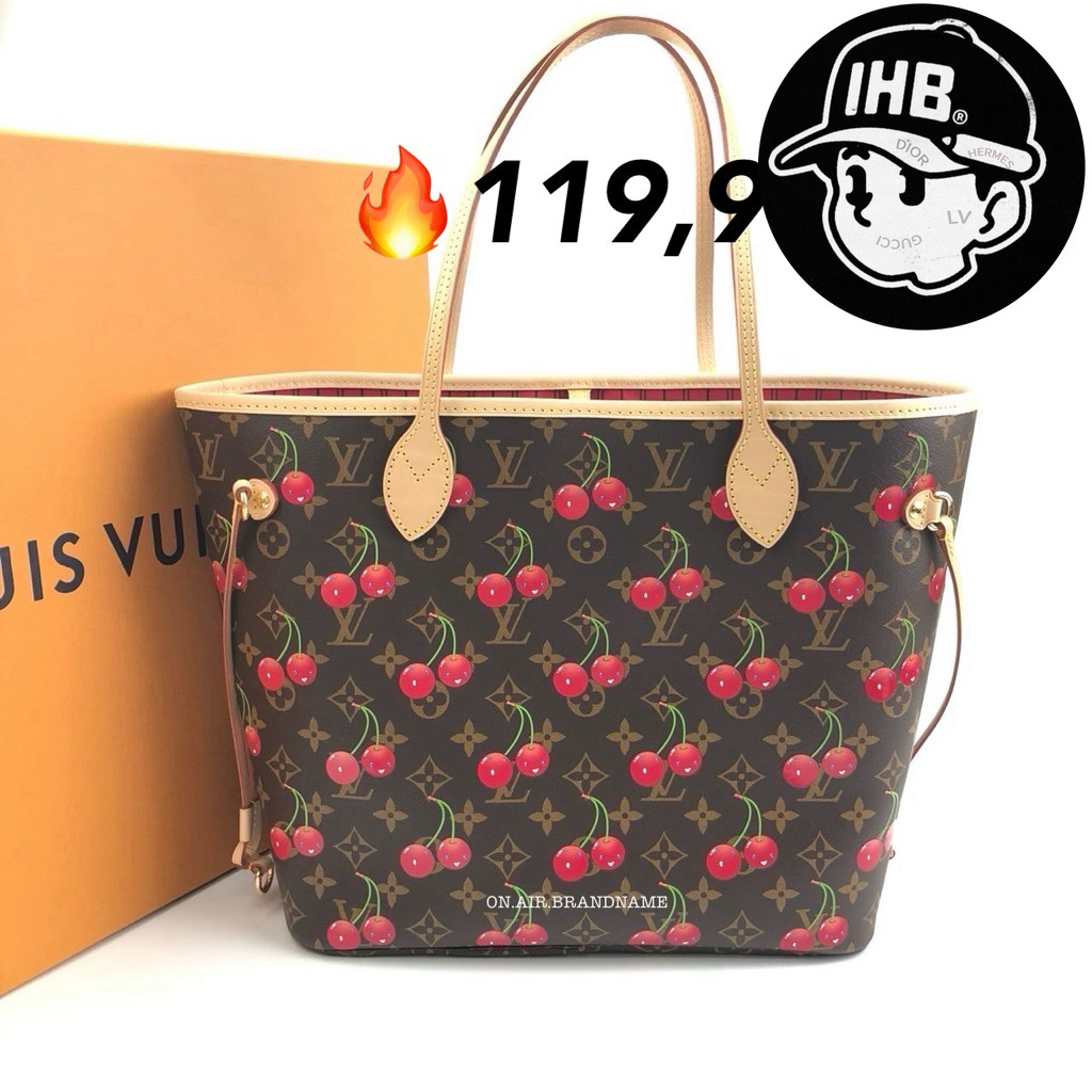 New LV x TM neverfull MM เชอร์รี่ cherry หายากมากๆ