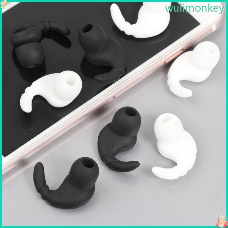 WU ด้านข้าง Stabilizers Fins Wing Eartips ซิลิโคนหูฟังปลั๊กอุดหูเจล Earhooks สําหรับหูฟัง In Ear 3 8-5 5 มม.