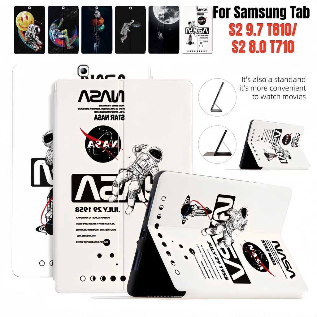 สําหรับ Samsung Galaxy Tab S2 8.0 9.7 แฟชั่น NASA นักบินอวกาศปลอก SM-T810 T813N T819N T815Y T819Y T7