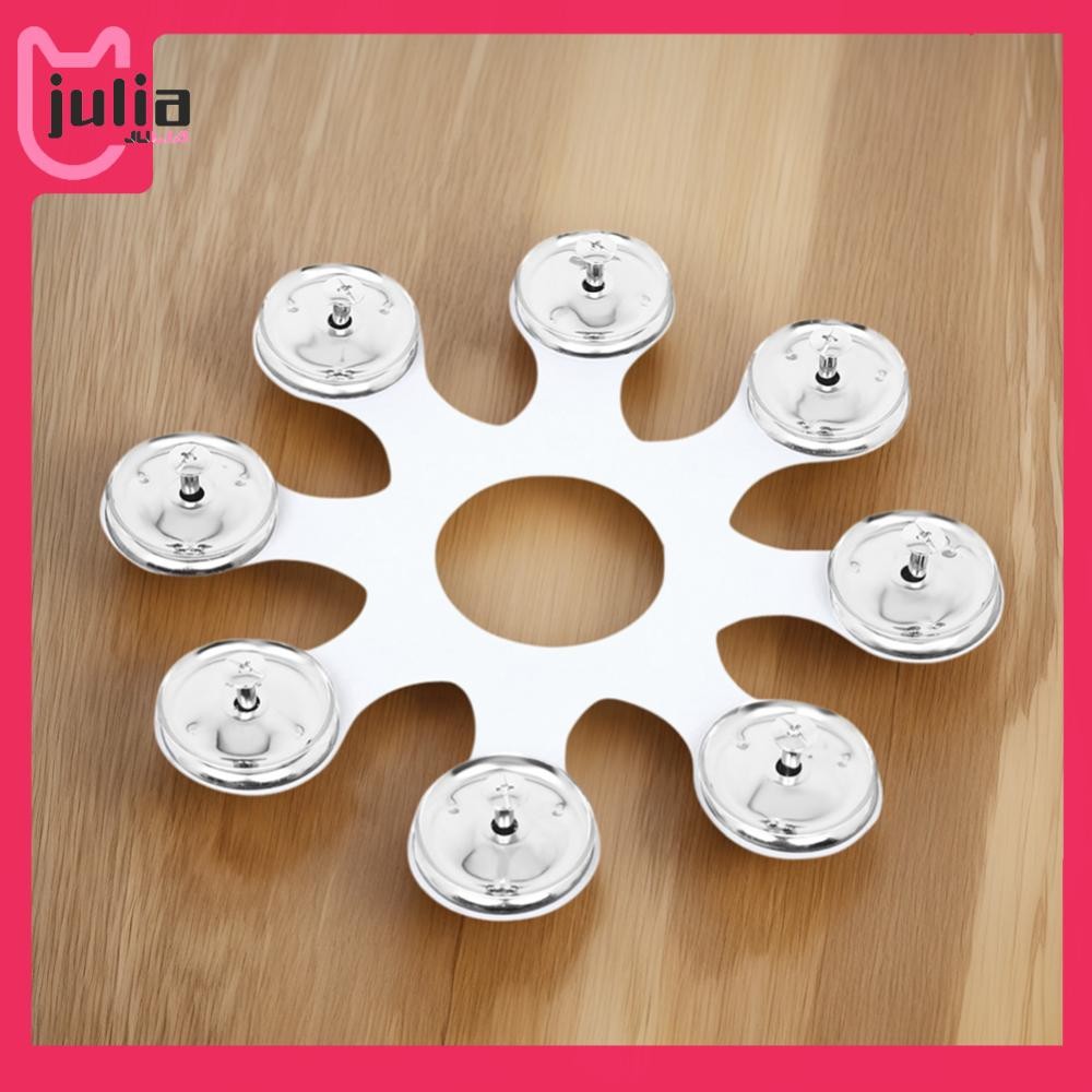 [Julia1.th] Cymbal Ring Bell Wear Resist Tambourine Hi-Hat Stainless Steel Cymbal Hi-Hat Bell Percus