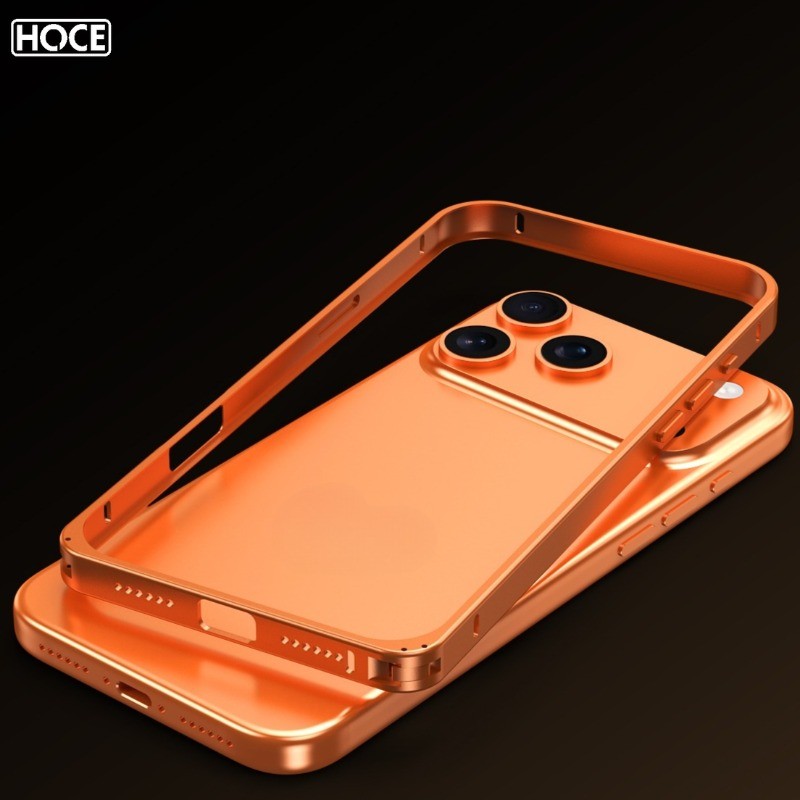 HOCE กรอบโลหะผสมขอบแข็งสําหรับ IPhone 17 16 15 13 14 Pro Max Protector Cover เฉพาะกรอบ