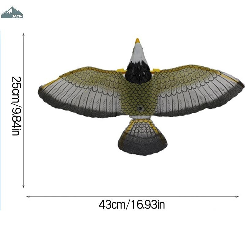 DTW Luminous Bird Repellent แขวน Eagle พร้อมเพลง Flying Bird Scarer Flying Bird Jelly