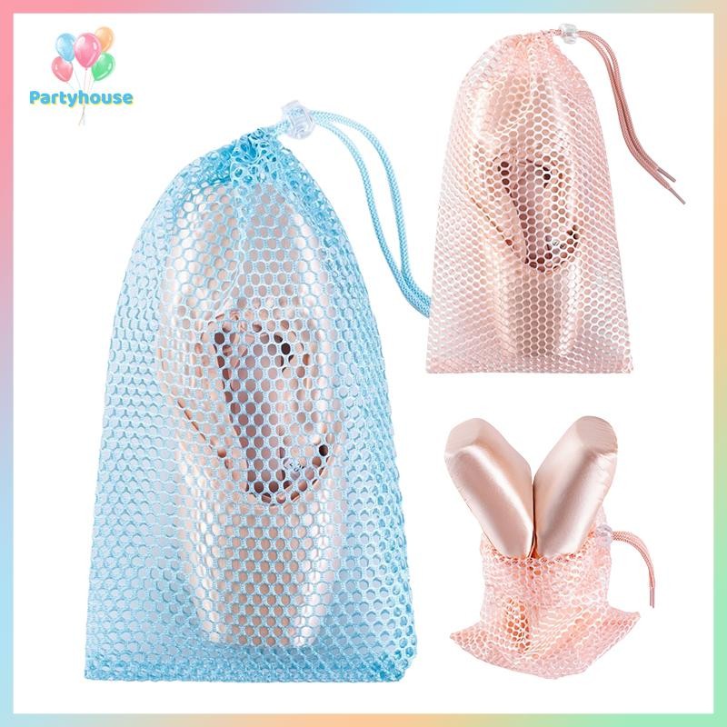 กระเป๋าสายรัดแบบบัลเล่ต์สีฟ้าแชมเปญ สำหรับอุปกรณ์เต้นรำ ballet pointe shoes