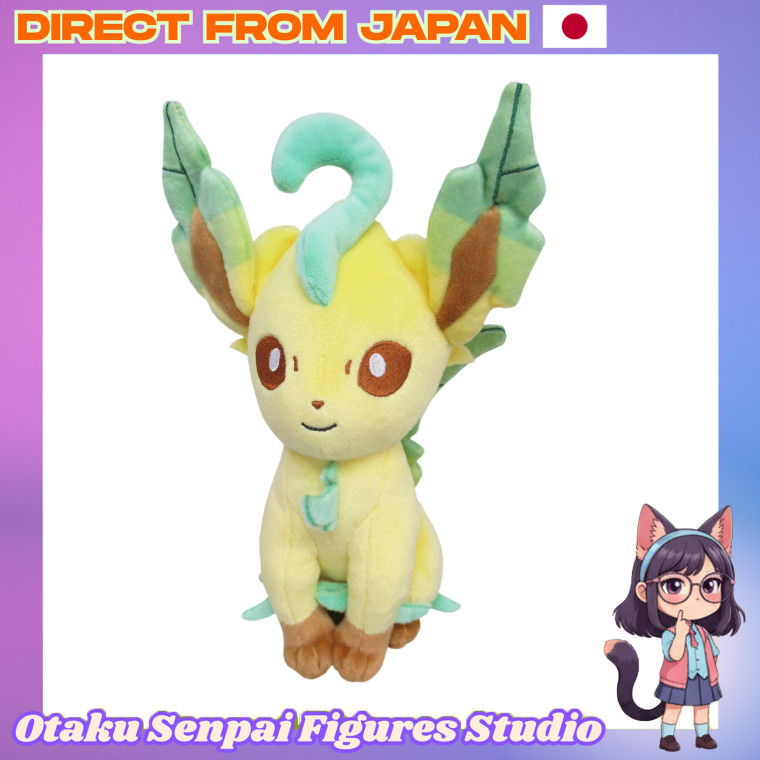โปเกมอน ALL STAR COLLECTION ลีฟีออน (S) ของเล่นตุ๊กตา W12×D10×H20.5cm PP123