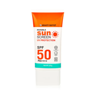 Beauty Buffet Invisible Sunscreen UV Protection SPF 50 Pa++++ 50g บิวตี้ บุฟเฟต์ กันแดดเนื้อเซรั่ม สูตรอ่อนโยนพิเศษ.