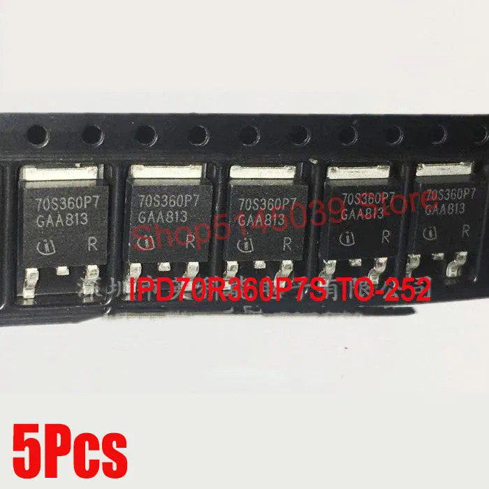ชุด 5 ชิ้น 70S360P7 IPD70R360P7S/FDD6296/IRFR6215 FR6215/13NM60N STD13NM60N/AOD2610 D2610/P3004BD MO
