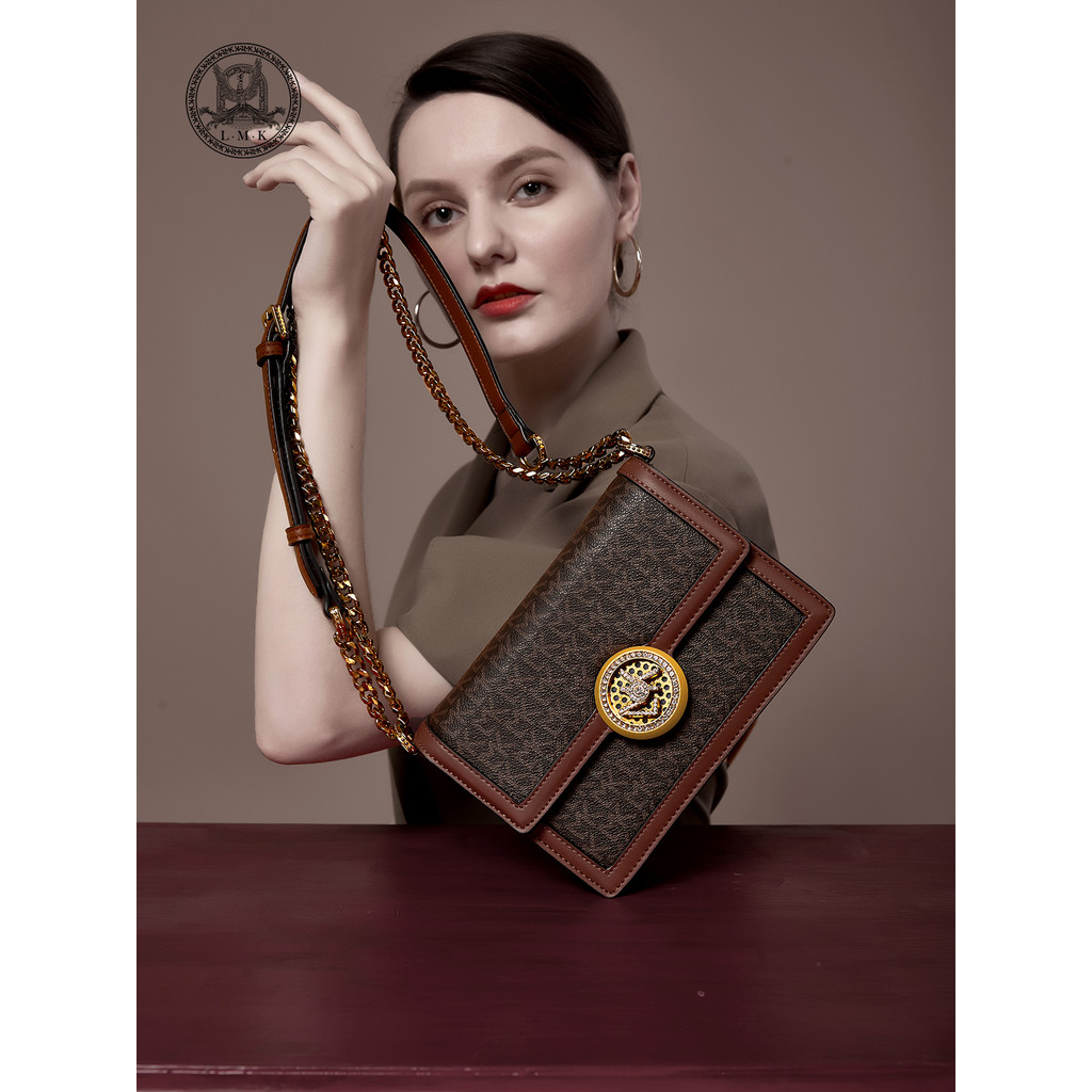 ฝรั่งเศส LMK ยี่ห้อ-ชื่อกระเป๋าผู้หญิง 2023 สไตล์ใหม่ All-Match High-End กระเป๋าไหล่กระเป๋า Messenge