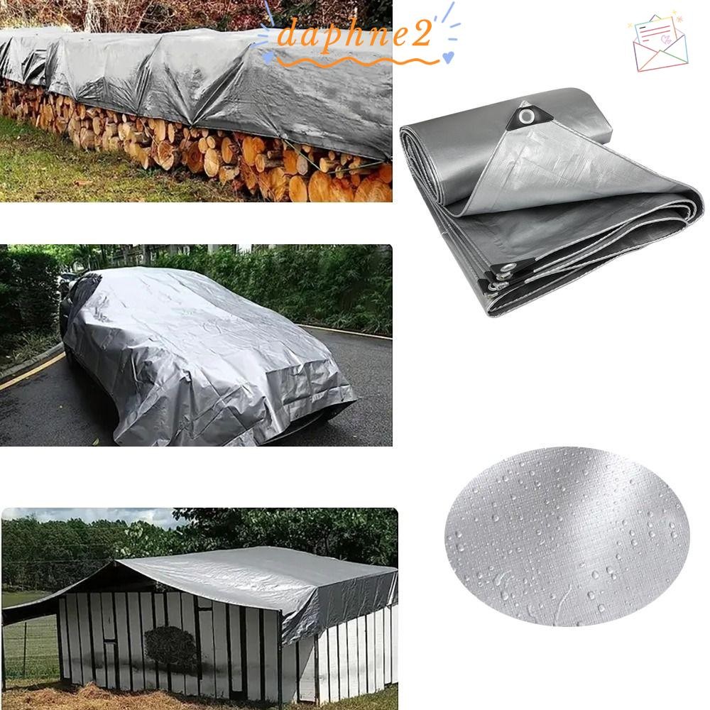 DAPHNES ผ้ากันฝน, 2mX3m เรือรถบรรทุกหลังคากันสาดผ้าใบกันน้ํา PE,ผ้ากันน้ํากันสาดกลางแจ้ง Sun Shade C