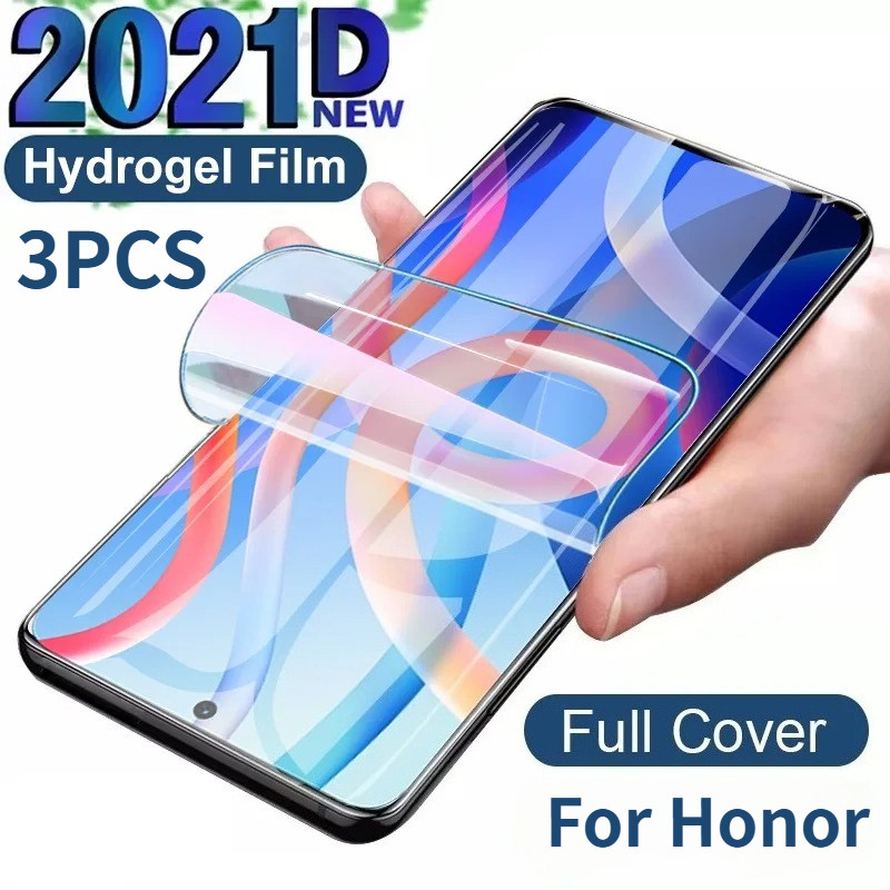 3 ชิ้น Anti Blue Light Soft Hydrogel ฟิล์มสําหรับ Honor Play 60 50 40 10C 10 9T 9C 9A 8T Plus โทรศัพ
