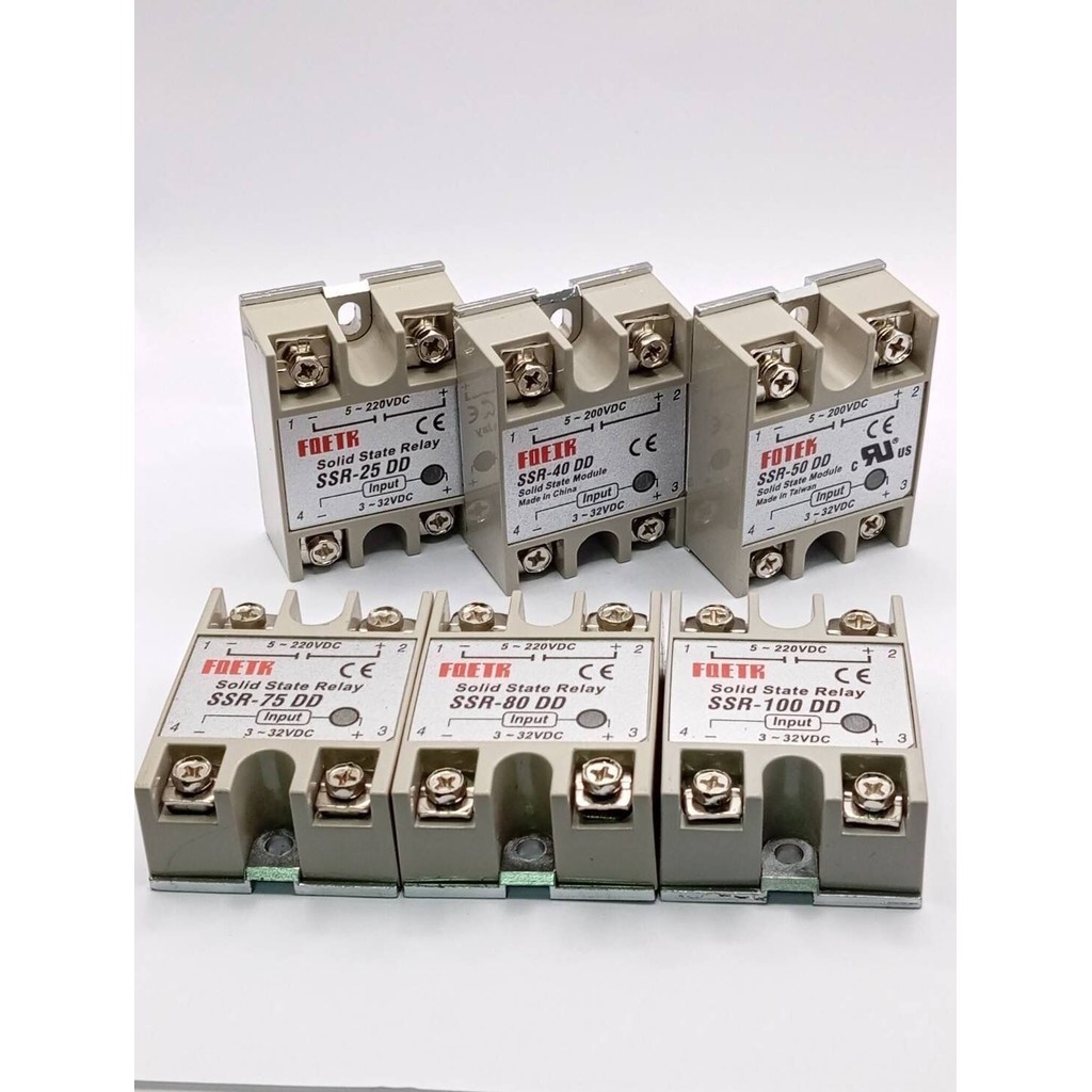 ส่งด่วน! Solid State Relay SSR25DD  SSR40DD 50Dd 75dd 80dd 60dd 80dd 100dd โซลิดสเตทดีเลย์