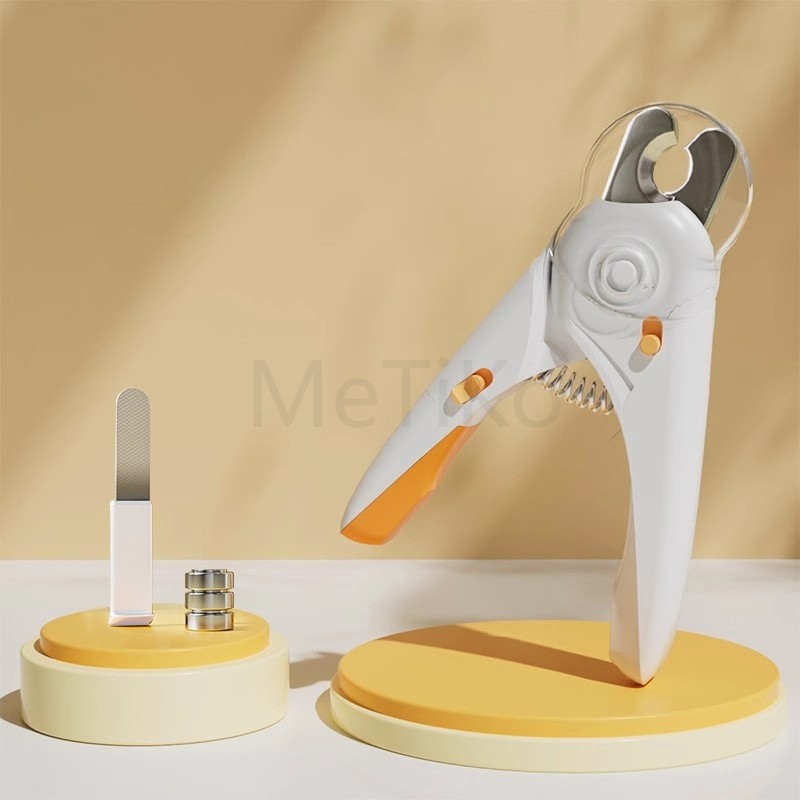 กรรไกรตัดเล็บแมว กรรไกรตัดเล็บสุนัข พร้อมไฟ LED พสตริปไฟล์ ป้องกันเลือดออก Pet Nail Clippers  กรรไกรตัดเล็บสัตว์เลี้ยง - รูปที่ 5