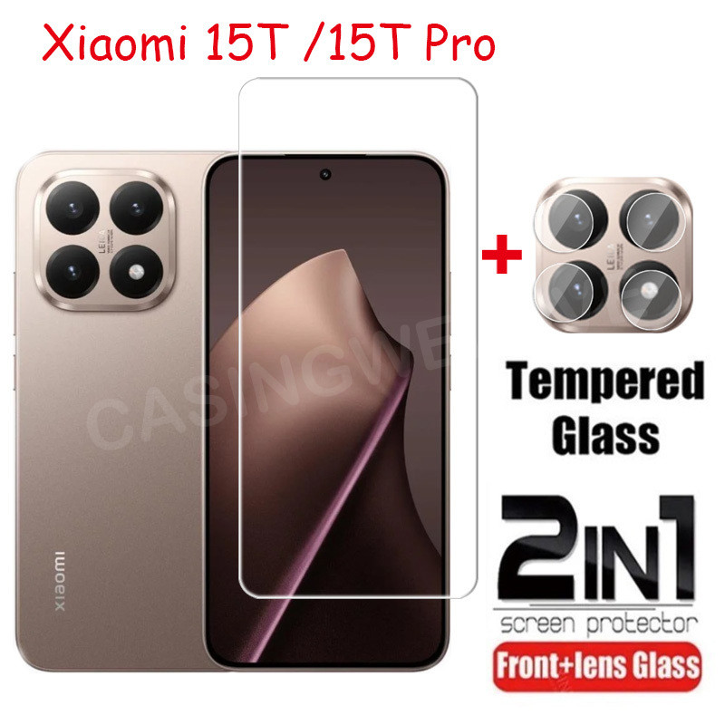 สําหรับ Xiaomi 15T 17T Pro 17 15 T Pro Ultra 4G 5G 2025 คลุมทั้งหมดกระจกนิรภัยด้านหน้าฟิล์มป้องกันหน้าจอกลับกล้องเลนส์ป้องกันฟิล์ม