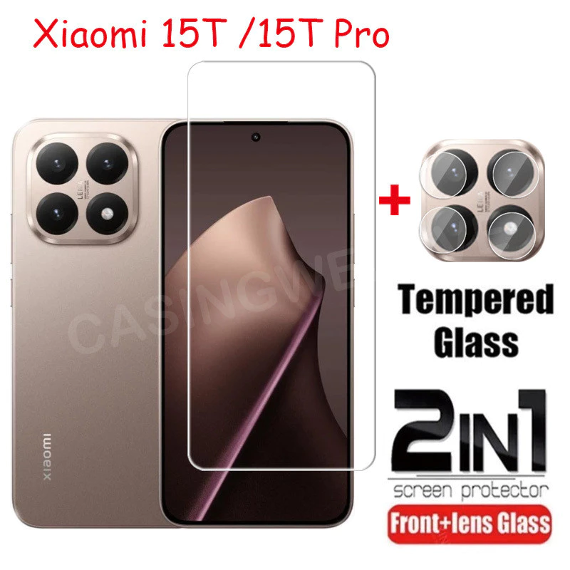 สําหรับ Xiaomi 15T 17T Pro 17 15 T Pro Ultra 4G 5G 2025 คลุมทั้งหมดกระจกนิรภัยด้านหน้าฟิล์มป้องกันหน้าจอกลับกล้องเลนส์ป้องกันฟิล์ม