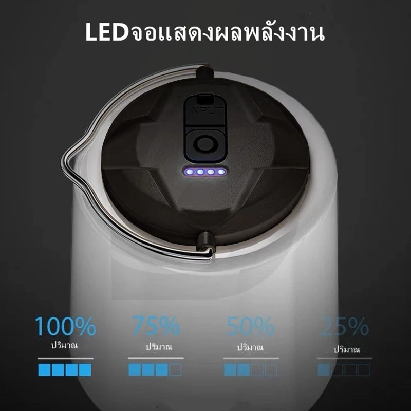 ไฟตะเกียงแค้มปิ้งไฟแคมป์ปิ้ง30ชั่วโมง พร้อมเสาแขวนตะเกียง ย้อนยุค5000mAh ไฟ5โหมด โคมไฟLED แบบพกพาType-Cกันน้ำชาร์จไฟได้ thumbnail 9