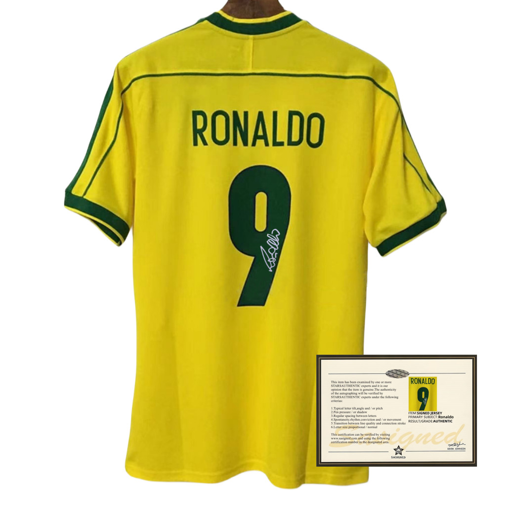 เสื้อแมนยู warrix official store เสื้อวินเทจบราซิล98เสื้อโรนัลโด้เสื้อแขนสั้น soccer jersey