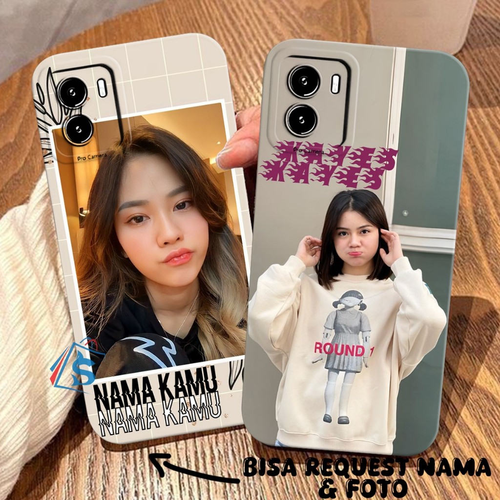 HP [SHARK CASE] Softcase Vivo Y15S Y01 Y15A Y01A Y91C Y1S Y16 CUSTOM PHOTO AND NAME - เคสคอสตูม - เค