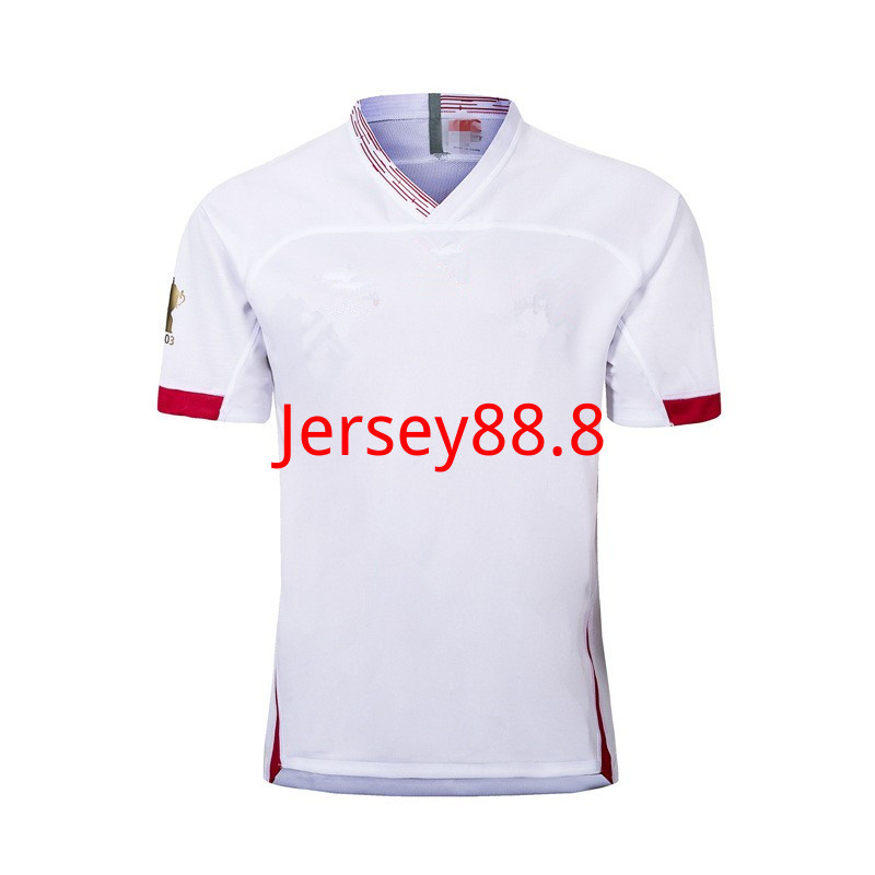 2019 England British Rugby Jersey White S-3XL เสื้อยืดแขนสั้นผู้ชายผู้หญิงด้านบน