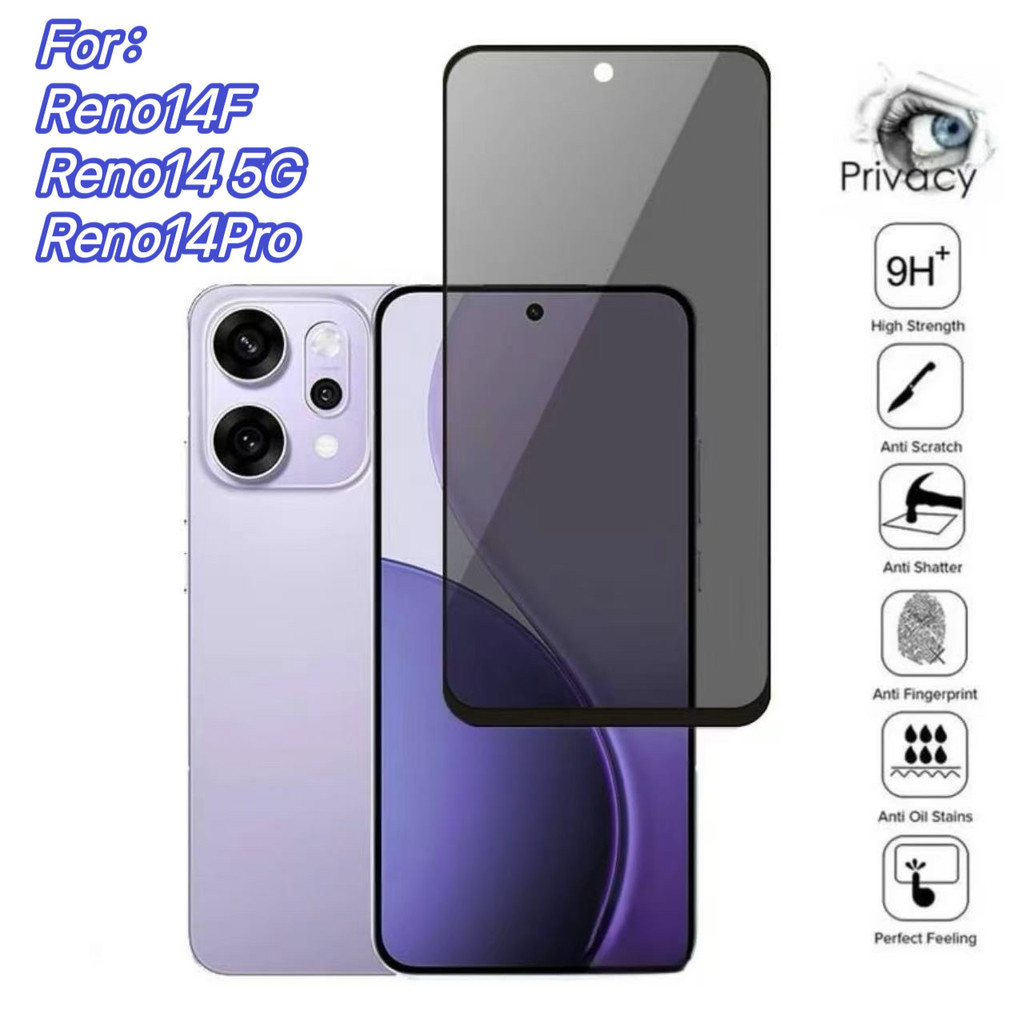 ฟิล์มกันมอง For OPPO Reno14F Reno14Pro Reno14 5G Reno13 5G Reno13F Reno12F ฟิล์มกันรอยกระจกนิรภัย กั
