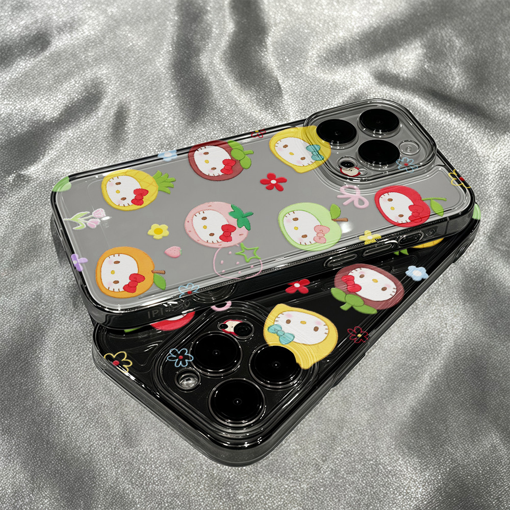 จัดส่งในพื้นที่ เคสโทรศัพท์มือถือ Space Shell For IPhone16 15 14 13 12 11 6 8plus Pro Promax X XSMAX ผลไม้ ลูกแมว