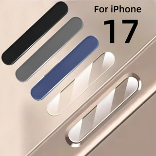 กระจกนิรภัยสติกเกอร์ปุ่มสําหรับ Apple iPhone 17 Pro Max กล้อ…
