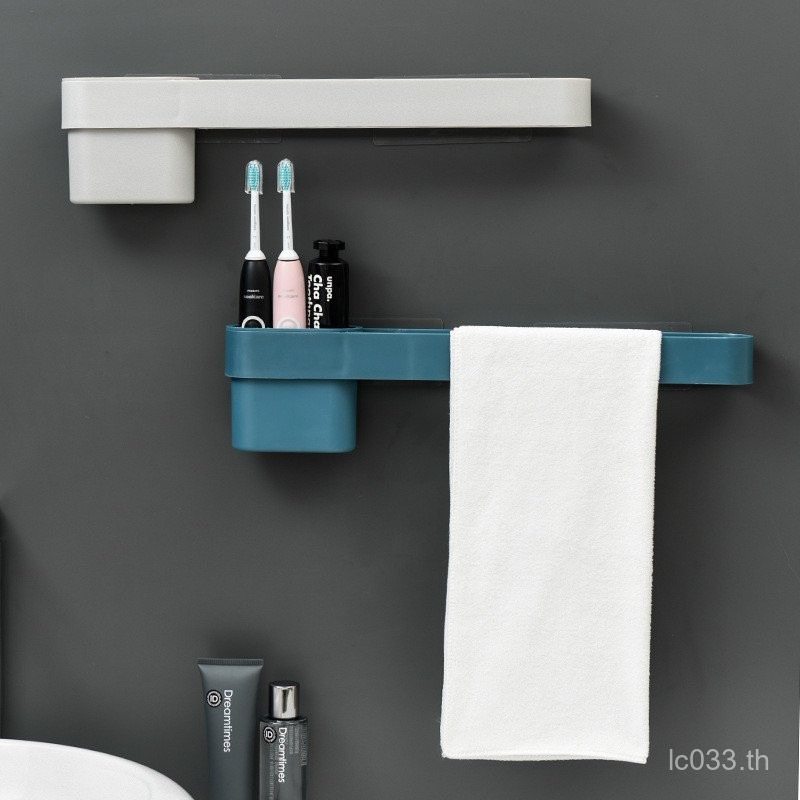 ผ้าขนหนู Simple Bathroom Towel Rack F236 Drying Rack Nordic Toilet Rack Hanging Rod Seamless Home G4