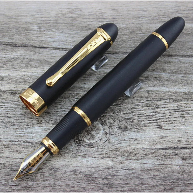 Jinhao X450 Frosted Black และ Golden 0.7 มม. Broad Nib Fountain Pen Jinhao 450 2025 ใหม่