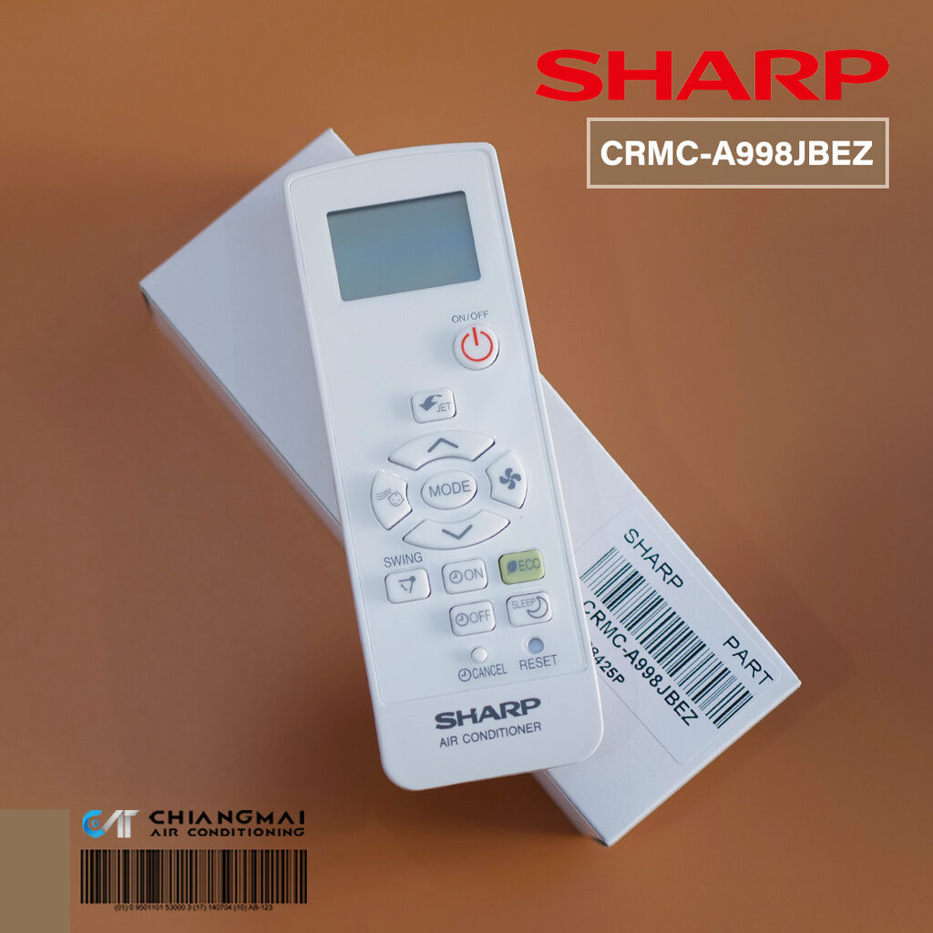 CRMC-A998JBEZ รีโมทแอร์ SHARP (แท้ศูนย์) รีโมทแอร์ชาร์ป รุ่น AH-GX13, AH-GX10