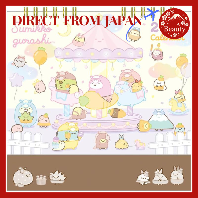 Sumikko Gurashi 2026 Tabletop Calendar Cute Anime Characters Desk Planner Kids & Office【Direct From Japan】