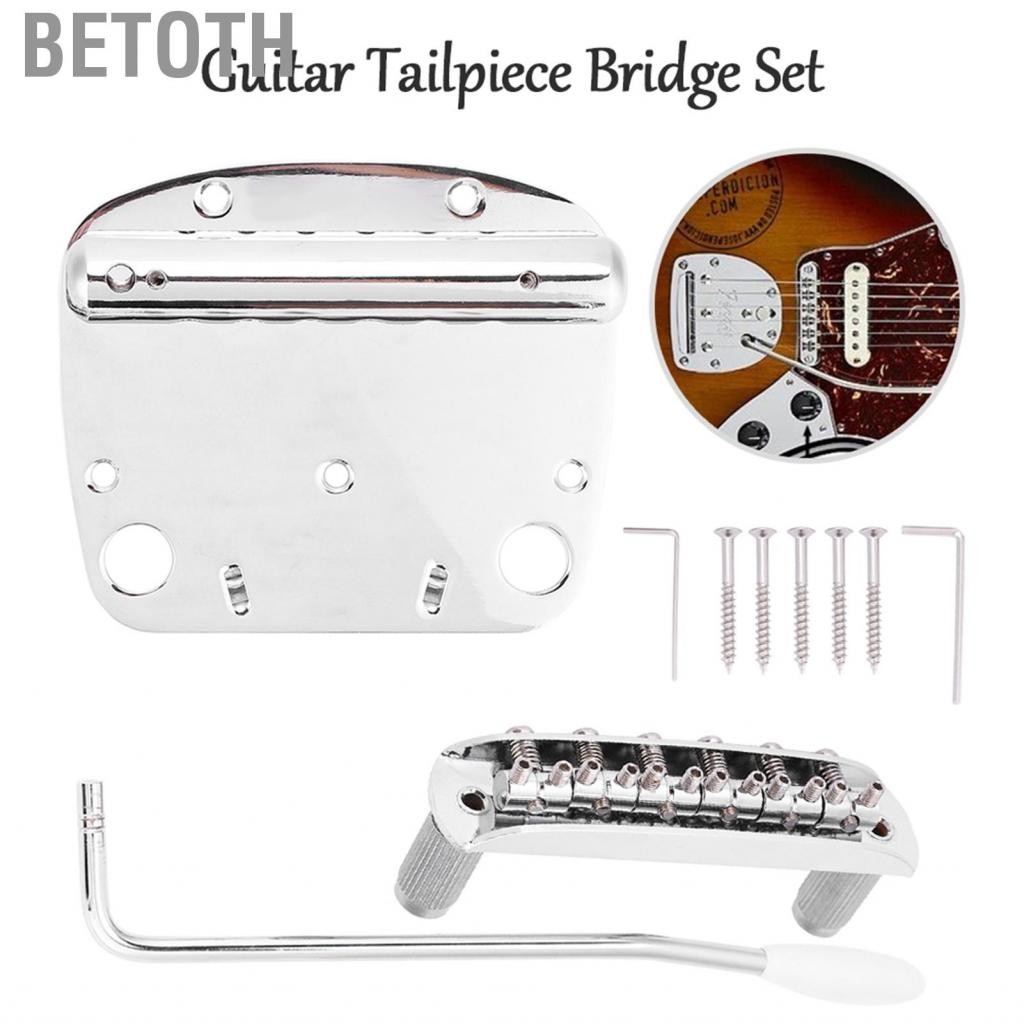 Betoth กีต้าร์ชิ้นส่วน tailpiece ชุดแข็งแรงสำหรับ Mustang Guitar