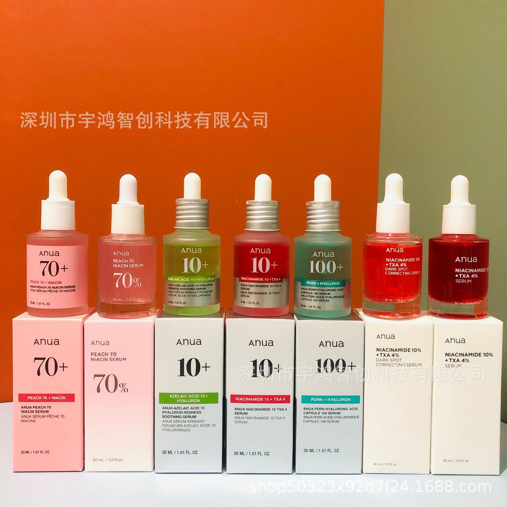 Anua10% Aminoamide ขวดสีแดงขนาดเล็กจุดด่างดําการแก้ไข Hua 4% Amino Acid Peach 70% 25.10.5 8T8X