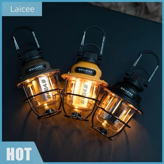 [Laicee.th] ◽จัดส่งจากสมุทรปราการ🚚โคมไฟ LED ปรับแสงได้ต่อเนื่อง Type-C ชาร์จ IPX4 กันน้ํา สไตล์วินเทจ สำหรับใช้กลางแจ้งในสวนและทางเดิน
