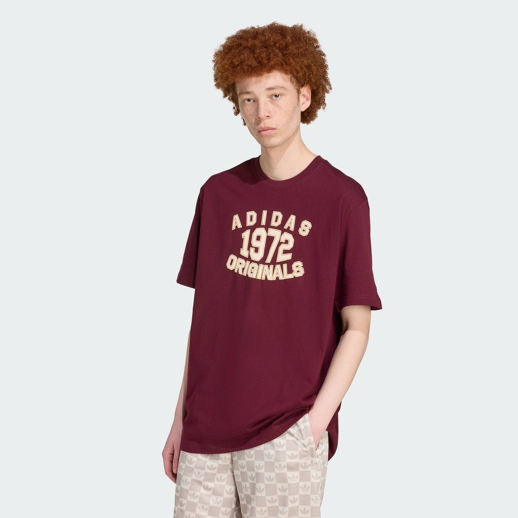 adidas Lifestyle Loose Tee Men Burgundy JX8175