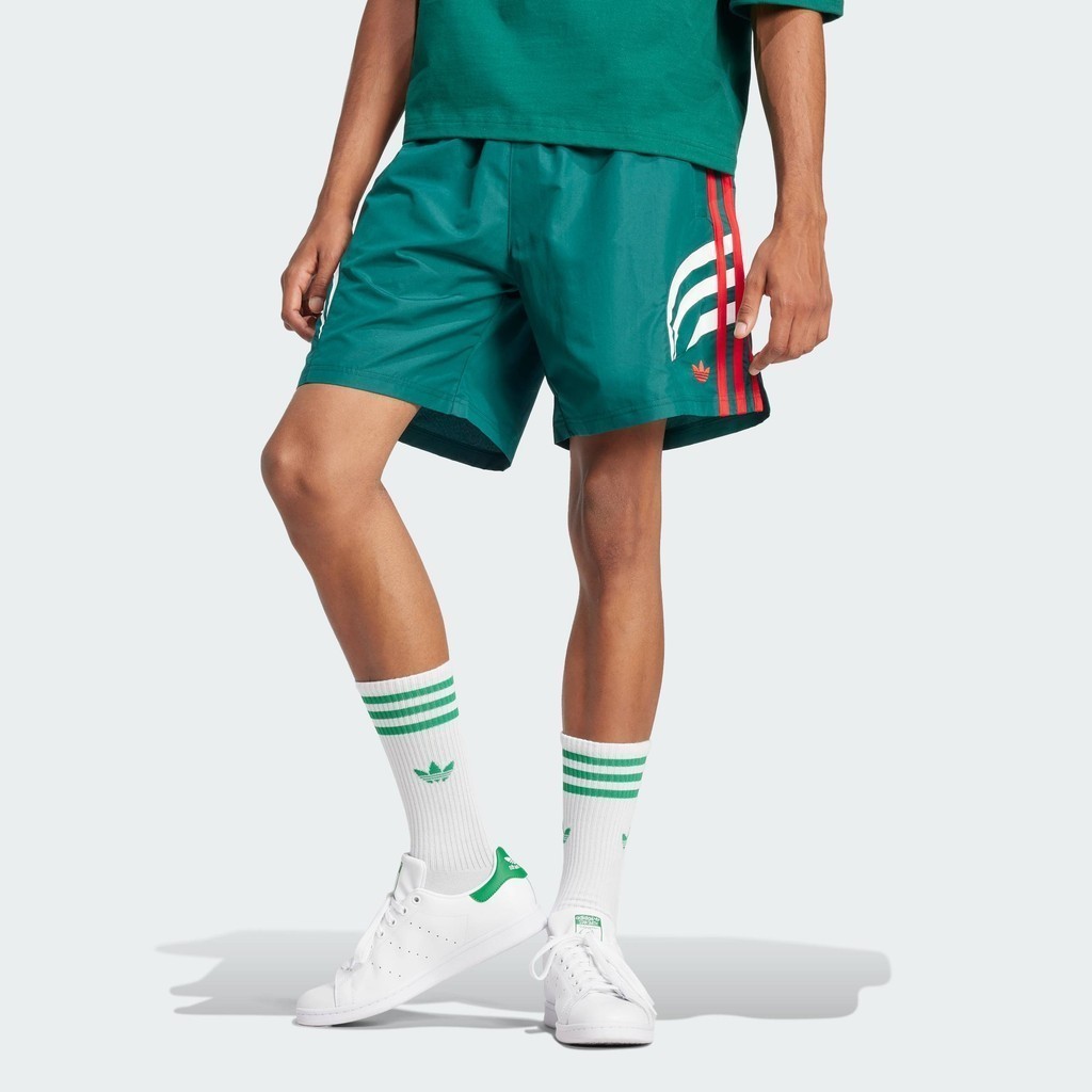 adidas ไลฟ์สไตล์ กางเกงขาสั้น Atlanta ผู้ชาย สีเขียว JC9947