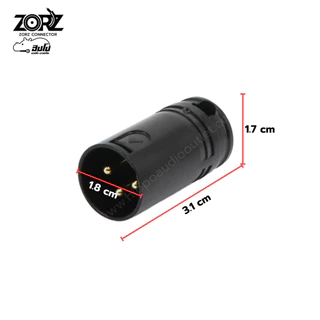 ZORZ ZR 801M ปลั๊กแคนนอลผู้ แจ็คปลั๊ก Connector อุปกรณ์เชื่อมต่อ ZR801M ZR-801M Hippo Audio