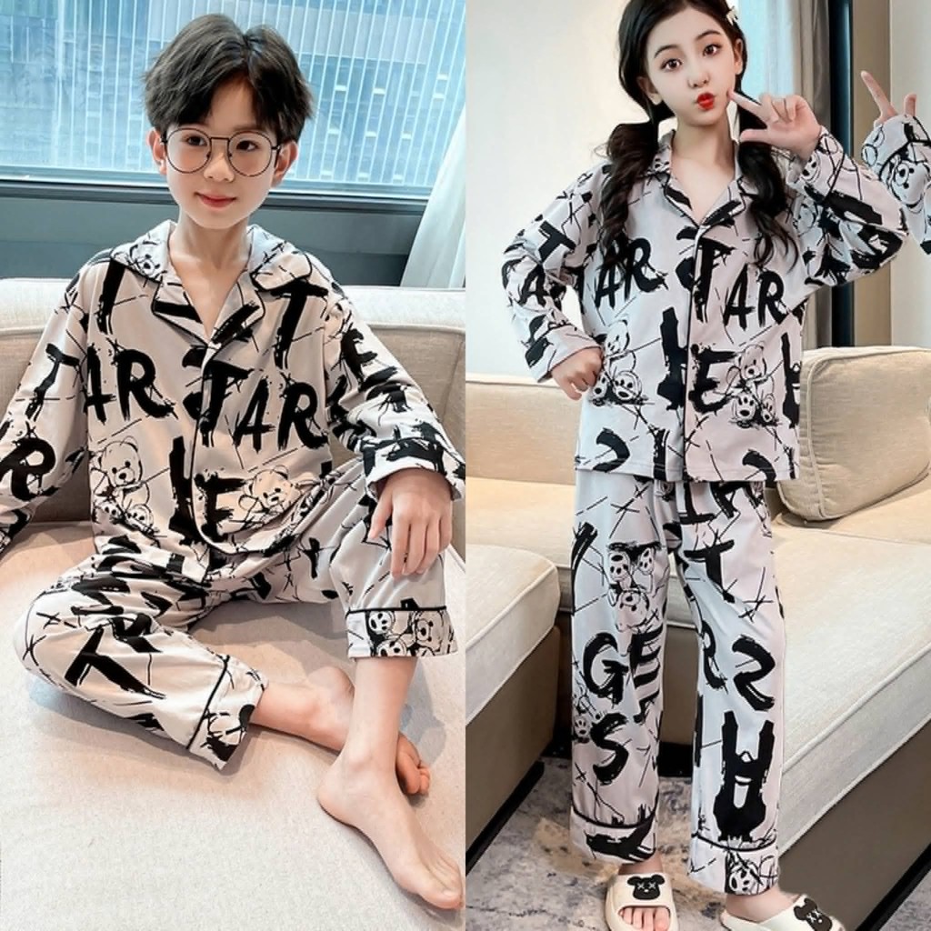 NANA CHAN - ชุดนอนเด็ก BIG SIZE 120-170 ชุดนอนสําหรับเด็กชายและเด็กหญิงสวยๆ SB289