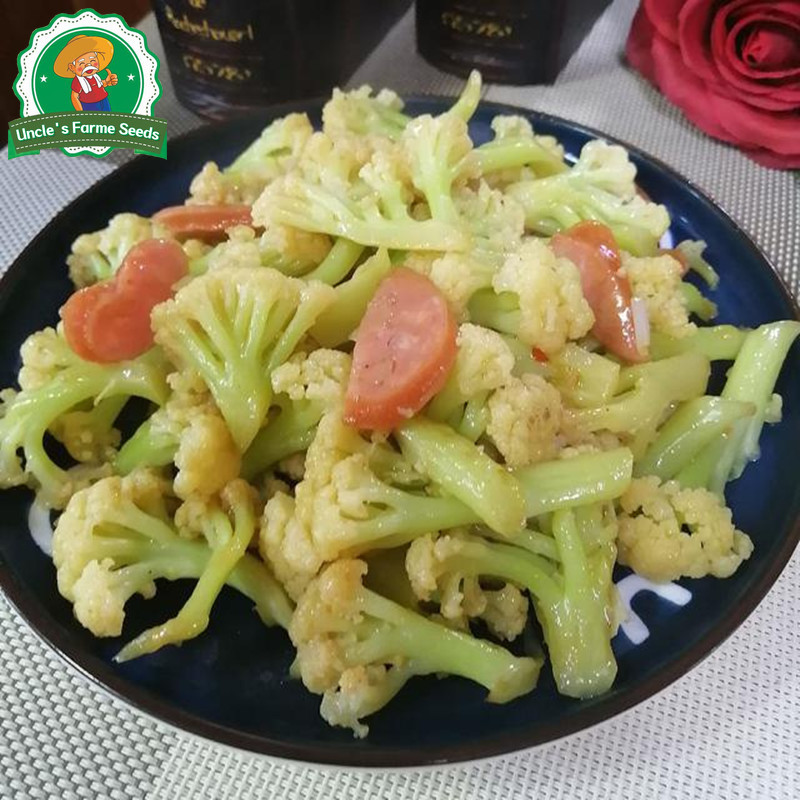 ดอกใหญ่จริง 350เมล็ด เมล็ด​พันธุ์​ กะหล่ำดอก​ White Cauliflower​ Seeds for Planting Vegetables Plants เมล็ดพันธุ์คุณภาพ - รูปที่ 4