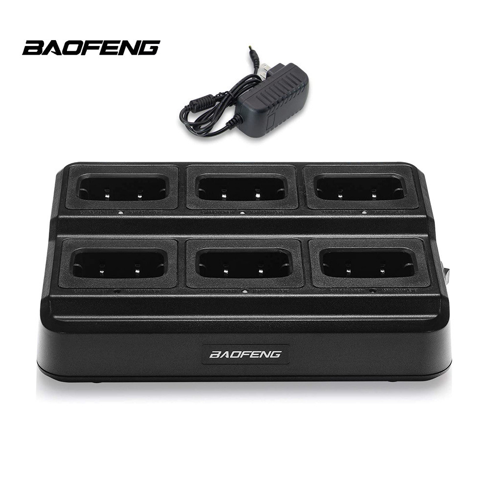 Baofeng Charger เครื่องชาร์จหกช่องประหยัดพื้นที่ Fast Baofeng 888S 777S 666S 88ST888HD