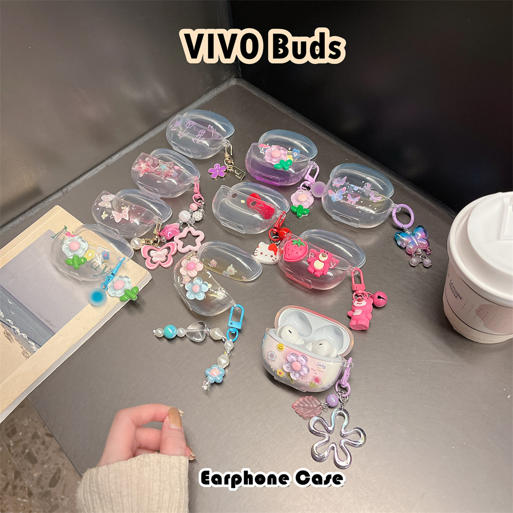 สําหรับ VIVO Buds Case Casing Soft Silicone Headphone Case DIY Fresh Cartoon