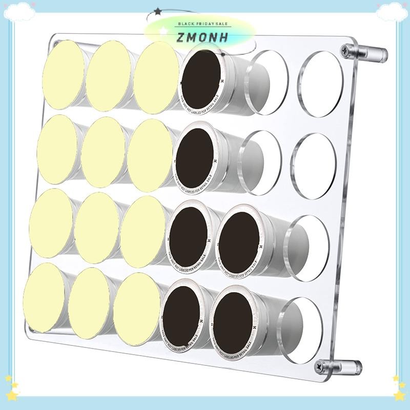 ZMONH 24-Slot กาแฟแคปซูลผู้ถือลิ้นชัก Organizer Traypatible K-Cup กาแฟ Pods อะคริลิคแคปซูล Rack Home