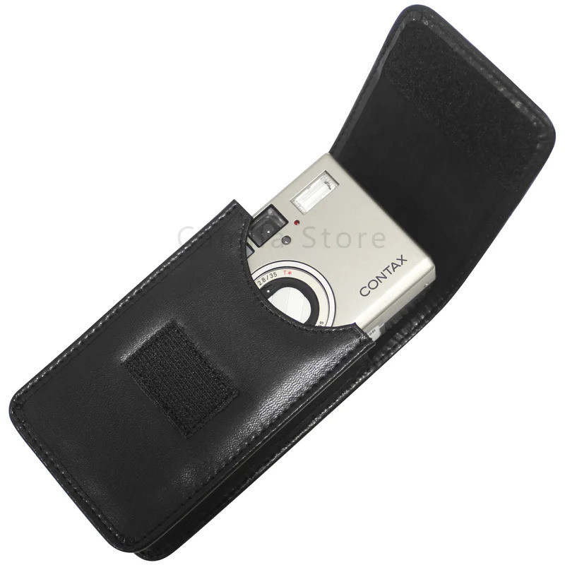 Full Body ที่แม่นยํา Fit หนังแท้ cowhide Digital Camera case กระเป๋ากล่องสําหรับ CONTAX T2 T3 TVS TV