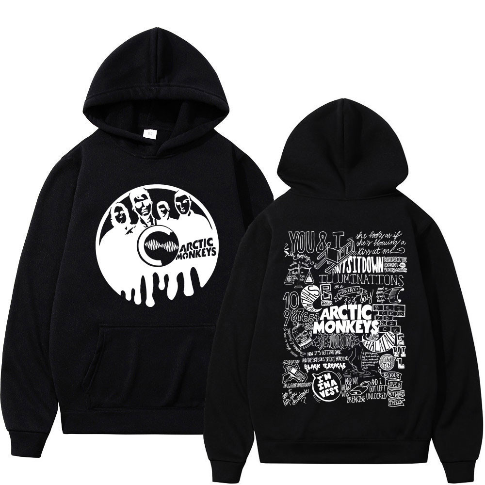 Arctic Monkeys AM Tour  Hoodie | Double Sided Print Vintage Harajuku Hip Hop Sweatshirt Unisex เสื้อ