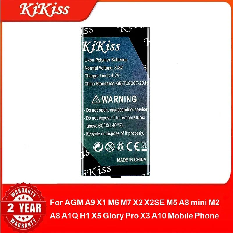 แบตเตอรี่สําหรับ AGM A9 X1 M6 M7 X2 X2SE M5 A8 mini M2 A8 A1Q H1 X5 Glory Pro X3 A10 โทรศัพท์มือถือ
