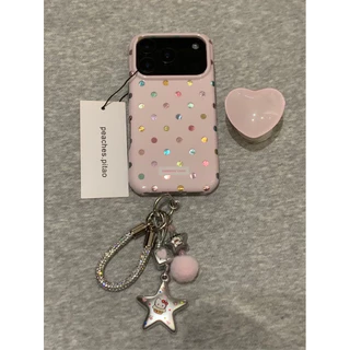 รักลายจุดสีเหมาะสําหรับเคสโทรศัพท์มือถือ iPhone17, Apple 16promax ใหม่ 15pro ผู้หญิง 13 เคสป้องกัน 14 17promax 16pro 14promax 15promax