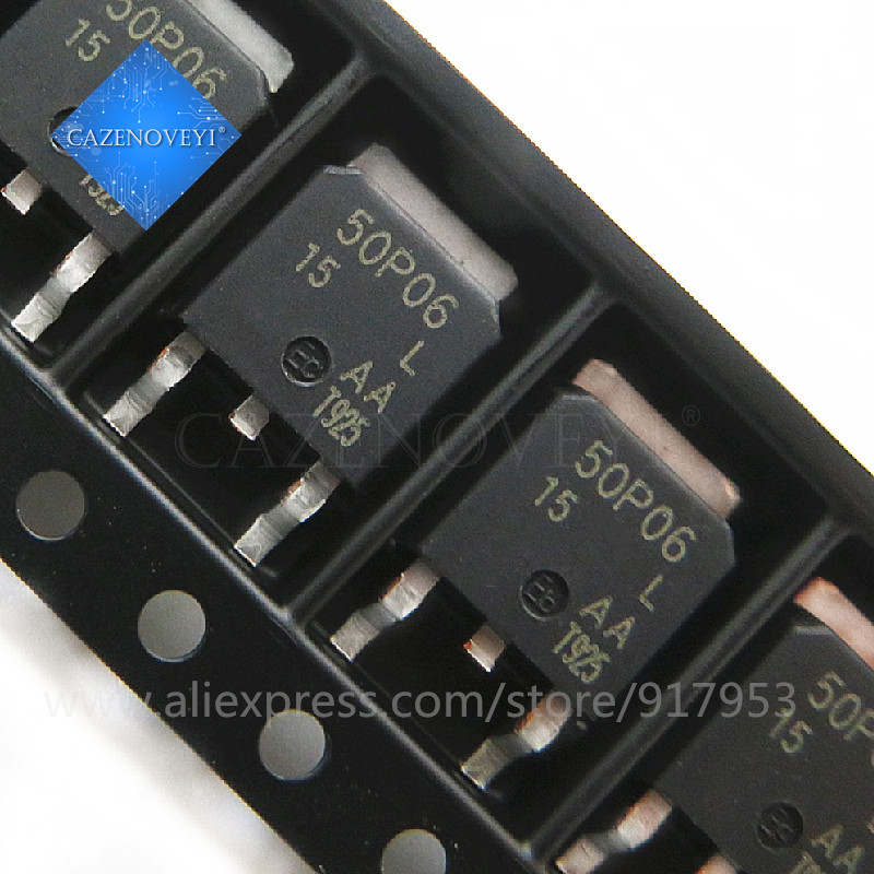 10 ชิ้น SUD50P06-15L SUD50P06-15 SUD50P06 50P06 TO-252 ชิป
